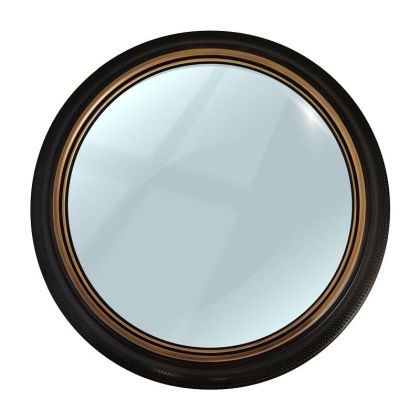 Round wall mirror FL2215 brown-gold color 64cm