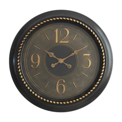 Round wall clock FL2798 brown-gold color 76X6CM