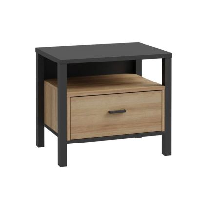 Bedside table Terrano Riviera oak color 55X40X49CM