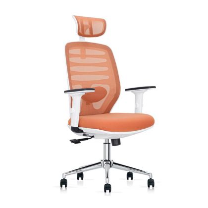 Office chair FL8036 light orange leather 64X64X120-128CM