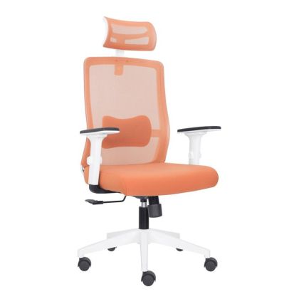 Office chair FL8067 light orange fabric 64X64X120-128CM