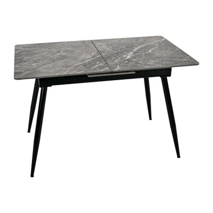 Extendable dining table FL8011 gray with marble color 120-150X70X75CM