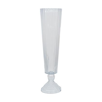 Glass vase FL2282 transparent color 20X77CM