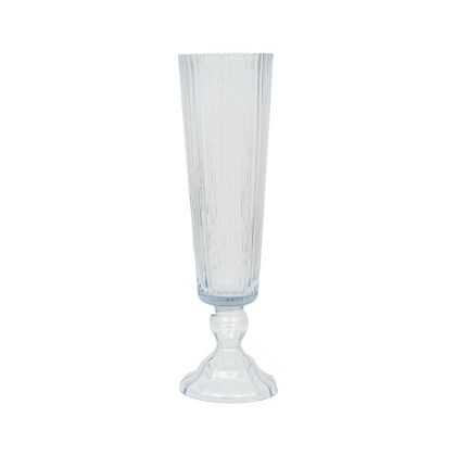 Glass vase FL24231 transparent color 19X66CM