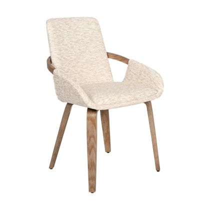 Dining chair FL6162 beige fabric 57X55X85CM