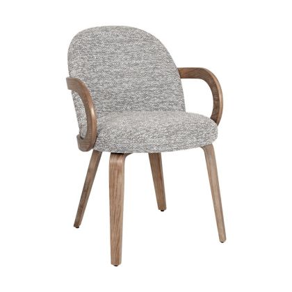 Dining chair FL6427 gray fabric 57X56X83CM