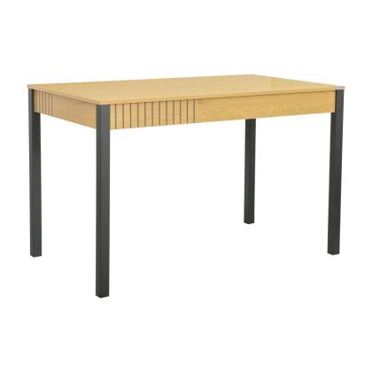 Dining table FL2408 Sonoma-black 120X70X76CM