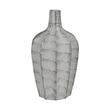Декоративна саксия, изработена от магнезий FL24218 сив цвят 36X70СМ