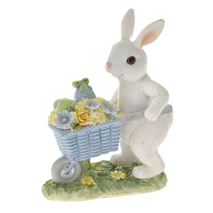 EASTER POLYRESIN RABBIT 9x5.5x11.5CM