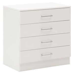 Скрин с 4 чекмеджета Elise в бял цвят 69x40x71cm