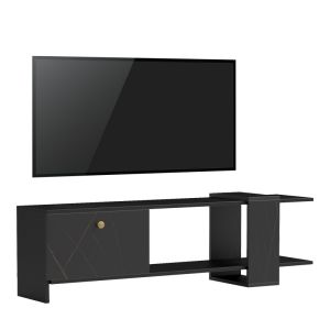 ШКАФ BOHO ДЕКОР В ЧЕРНО 90*39.5*75