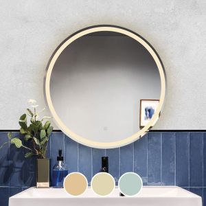 Стенно огледало с метална златна рамка 41*2.5*79