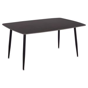 ТРАПЕЗАРНА МАСА RAVEN HM18150.02 КЕРАМИЧЕН ПЛОТ В ЧЕРЕН МРАМОРЕН ВИД 160X80X74ВСМ.