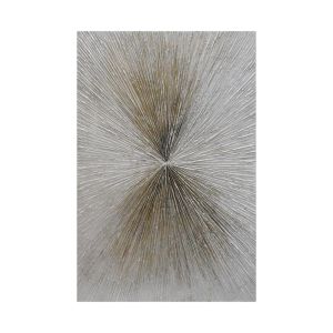 КЕРАМИЧНА ВАЗА МРАМОР СИВО-ЗЛАТИСТА 22.2*11.8*25