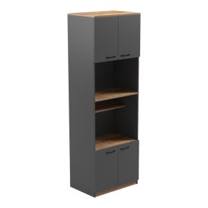КОЛОНА ОТ ОФИКА В ДЪБ - ТЪМНОСИВ НЮАНС 60X42X182СМ