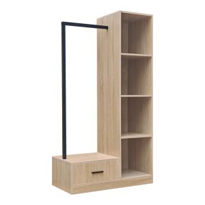 МЕБЕЛ ЗА АНТРЕ ERDECO MDF В ЕСТЕСТВЕН ЦВЯТ 80X40X150СМ