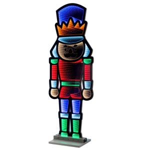 120 СМ INFINITY LAMP ЛЕШНИКОТРОШАЧКА С ДЪРВЕНА И АЛУМИНИЕВА ОСНОВА, ДВОЙНИ ЛИЦА, ОСВЕТЕНА ОТ ДВЕТЕ СТРАНИ, С ЕВРОПЕЙСКИ ЩЕПЕЛ