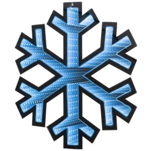 INFINITY ОСВЕТЯВАЩА ВИСЯЩА СНЕЖИНКА 55X60 СМ ДВУСТРАННА
