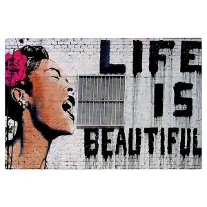 ДЕКОРАТИВНА ФИГУРА FL389 КОН ЧЕРЕН ЦВЯТ 22x17x50cm