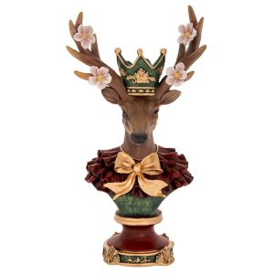 ДЕКОРАТИВНА ФИГУРА FL8007 СЛОН ЗЛАТИСТ ЦВЯТ 16x7x19см