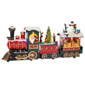 КОЛЕДЕН ВЛАК С LEDСВЕТЛИНИ И ДВИЖЕНИЕ И АДАПТЕР 38Х8Х17СМ