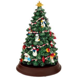 КОЛЕДНА ЕЛХА ОТ ПОЛИРЕЗИН СЪС СВЕТЛИНА, МУЗИКА И ДВИЖЕНИЕ 16X16X24СМ