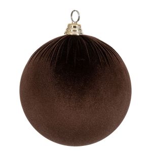 КОЛЕДНА КАФЯВА КАДИФЕНА ТОПКА 25 СМ