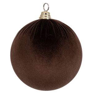 КОЛЕДНА КАФЯВА КАДИФЕНА ТОПКА 30 СМ