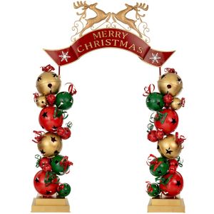 КОЛЕДНА КВАДРАТНА АРКА С КАМБАНКИ 263X55X309 СМ