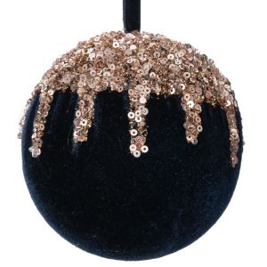 КОЛЕДНА ТОПКА В СИНЬО 10 СМ