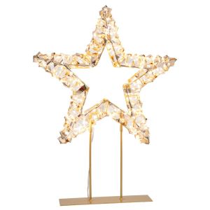 Стенно огледало с метална златна рамка 41*2.5*79