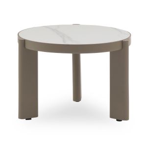 Декорация за маса Топка в цвят злато с черна дървена основа с размери 19х19х21см