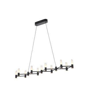 ПОЛИЛЕЙ АЛУМИНИЕВ LED 58W 3480LM 3000K 1200X1500MM ЧЕРНО-ЗЛАТИСТИ ARTE ILLUMINA VELAS