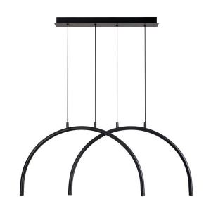 ПОЛИЛЕЙ АЛУМИНИЙ-МЕТАЛ 10W 896LM 3000K 840X20X330MM ΒLACK ARTE ILLUMINA APSIS