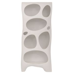 БЯЛ MDF БИБЛИОТЕКА С НЕРЕГУЛЯРНИ КУТИЙКИ 80X36X180 СМ