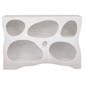 БЯЛ MDF ТВ ШКАФ С НЕСТАНДАРТНИ КУТИЙКИ 120X35X80СМ