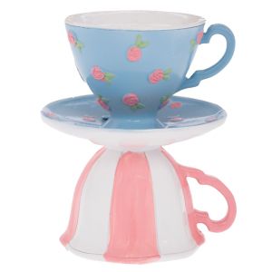 ВЕЛИКДЕНСКИ РОЗОВО-СИНИ ЧАШКИ ОТ ПОЛИРЕЗИН 10Х9Х11СМ