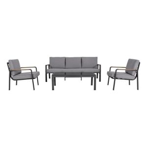 ДЕКОРАЦИЯ ЗА МАСА, ПОЛИЗЕРИН, БУКВИ HOME С ГЪСКИ, ЗЛАТНО-СРЕБРИСТ, 17.5x4.5x20.8cm