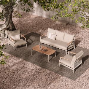 ГРАДИНСКА МАСА АСАНИО КАФЯВ ЦВЯТ 160X90X75СМ