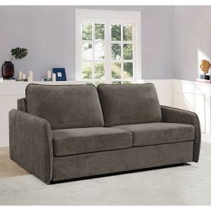 Кръгла табуретка New Lux в бежов цвят с размери 46х46х43см