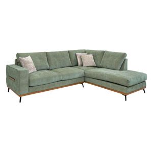 Кръгла табуретка New Lux в сив цвят с размери 46х46х43см