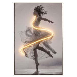 ДЕКОРАЦИЯ ЗА МАСА, ПОЛИЗЕРИН, БУКВИ LOVE С ПТИЦИ, ЗЛАТНО-СРЕБРИСТ, 17.5x4.5x20.8cm