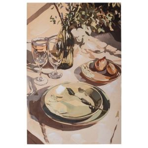 ДЕКОРАТИВНА ФИГУРА Африканка FL240309 ЧЕРНО-ЗЛАТИСТ ЦВЯТ 13x5x18см