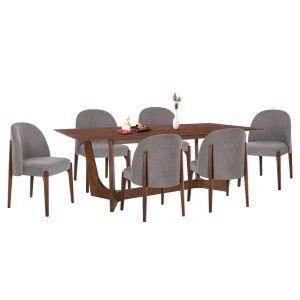 Фотьойл Ирма в светло син цвят дамаска с размери 73х77х82см