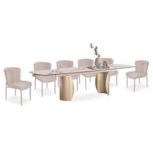 КЕРАМИЧНА ВАЗА СЕРИЯ SEBOR HM4589.01 OFF WHITE 13x6x30Hcm.