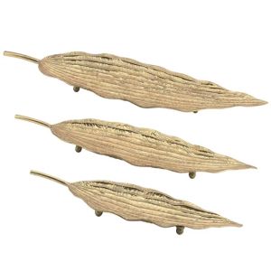 ДЕКОРАТИВНА ФИГУРА Африканка FL240305 ЧЕРНО-ЗЛАТИСТ ЦВЯТ 15x7x31см