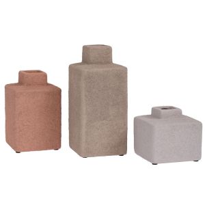 КЕРАМИЧНА ВАЗА МРАМОР СИВО-ЗЛАТИСТА 18*9.2*20