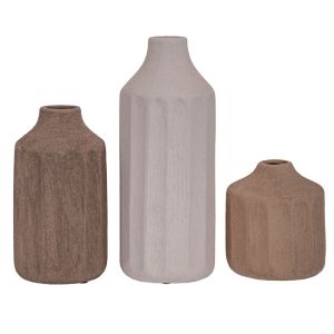 КЕРАМИЧНА ВАЗА МРАМОР СИВО-ЗЛАТИСТА 22.2*11.8*25