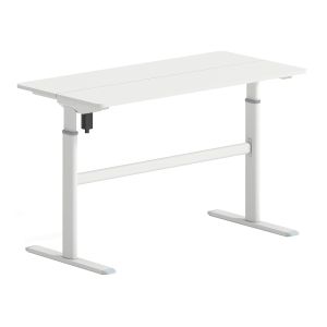 КОМПЮТЪРНО БЮРО LEVEL, ЕЛЕКТРИЧЕСКО РЕГУЛИРУЕМО, С МНОЖЕСТВО ОПЦИИ ЗА ВИСОЧИНА, БЯЛО