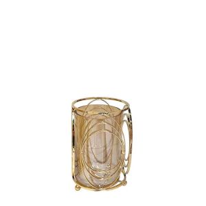 ДЕКОРАЦИЯ ЗА МАСА, ПОЛИЗЕРИН, БУКВИ LOVE С ПТИЦИ, ЗЛАТНО-СРЕБРИСТ, 17.5x4.5x20.8cm